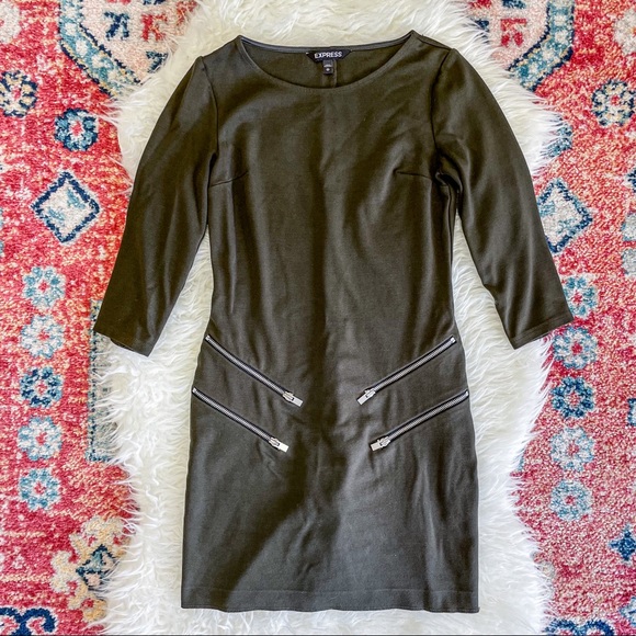 DOUBLE ZIPPER BODYCON DRESS - Picture 3 of 5